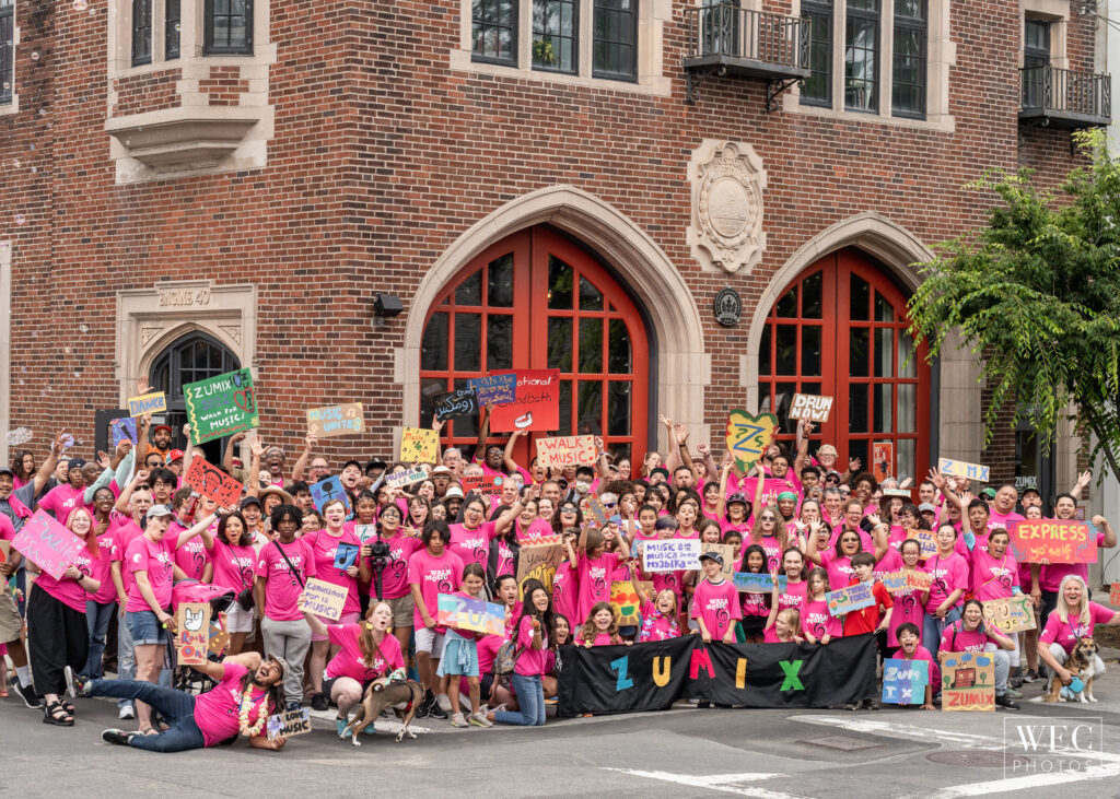 zumix group firehouse pink t-shirts red doors